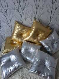 poduszka srebrna złota czarna biała miedźiana 45x45 40x40 50x50