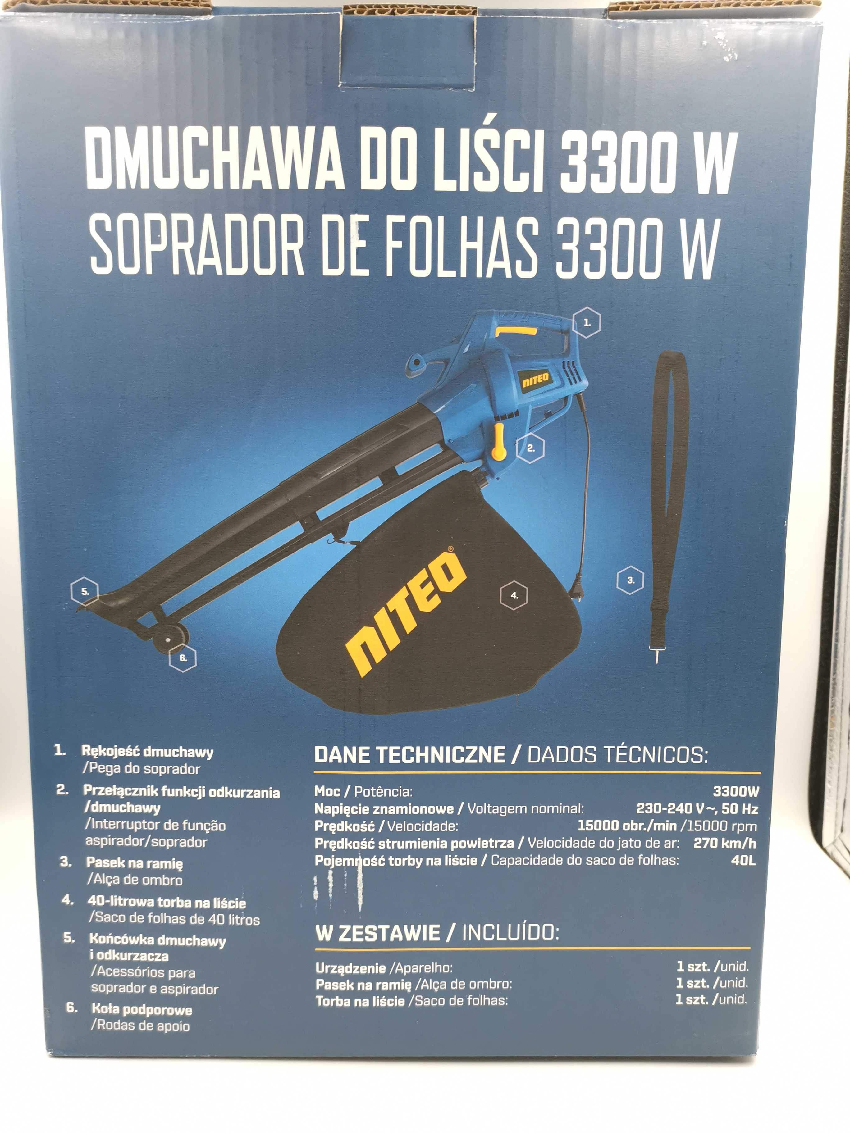 Na Lewara Dmuchawa do liści Niteo 3300W