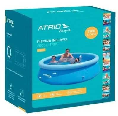 Atrio Piscina Redonda Insuflável 2500L +6Anos