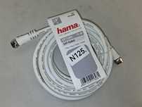 N125 Kabel Antenowy Satelitarny 3m Hama Wtyczka F/F 75 dB