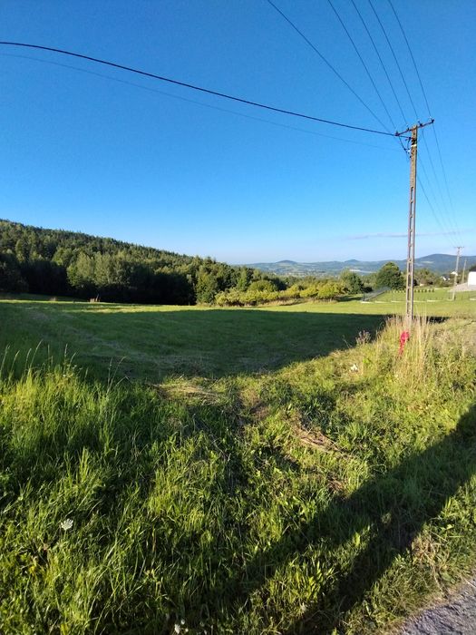 Działka budowlana 21.5 ar Mucharz,  widokowa, niedaleko Jeziora