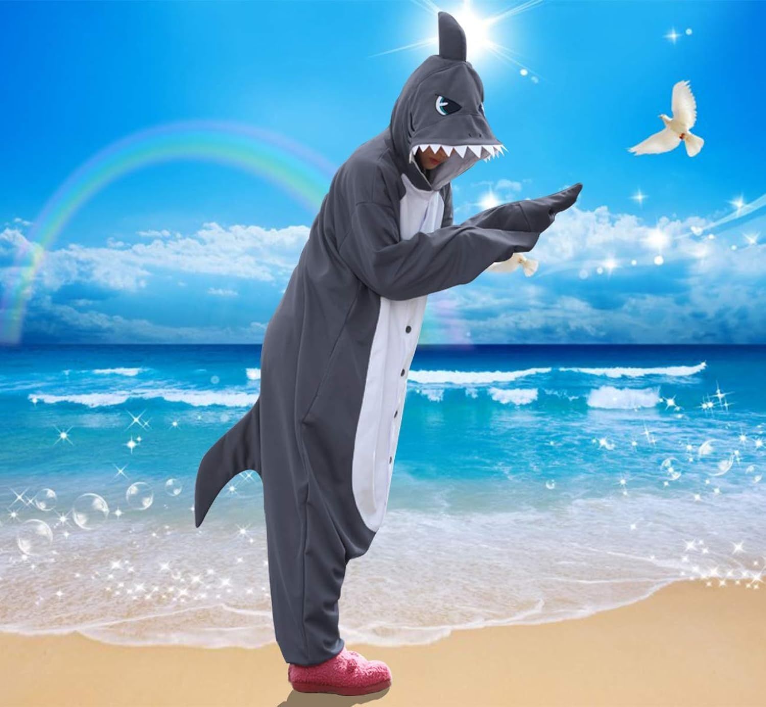Pijama tubarão unisexo NOVO