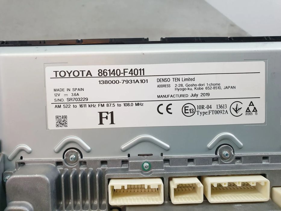 Rádio / auto-rádio TOYOTA C-HR (_X1_)