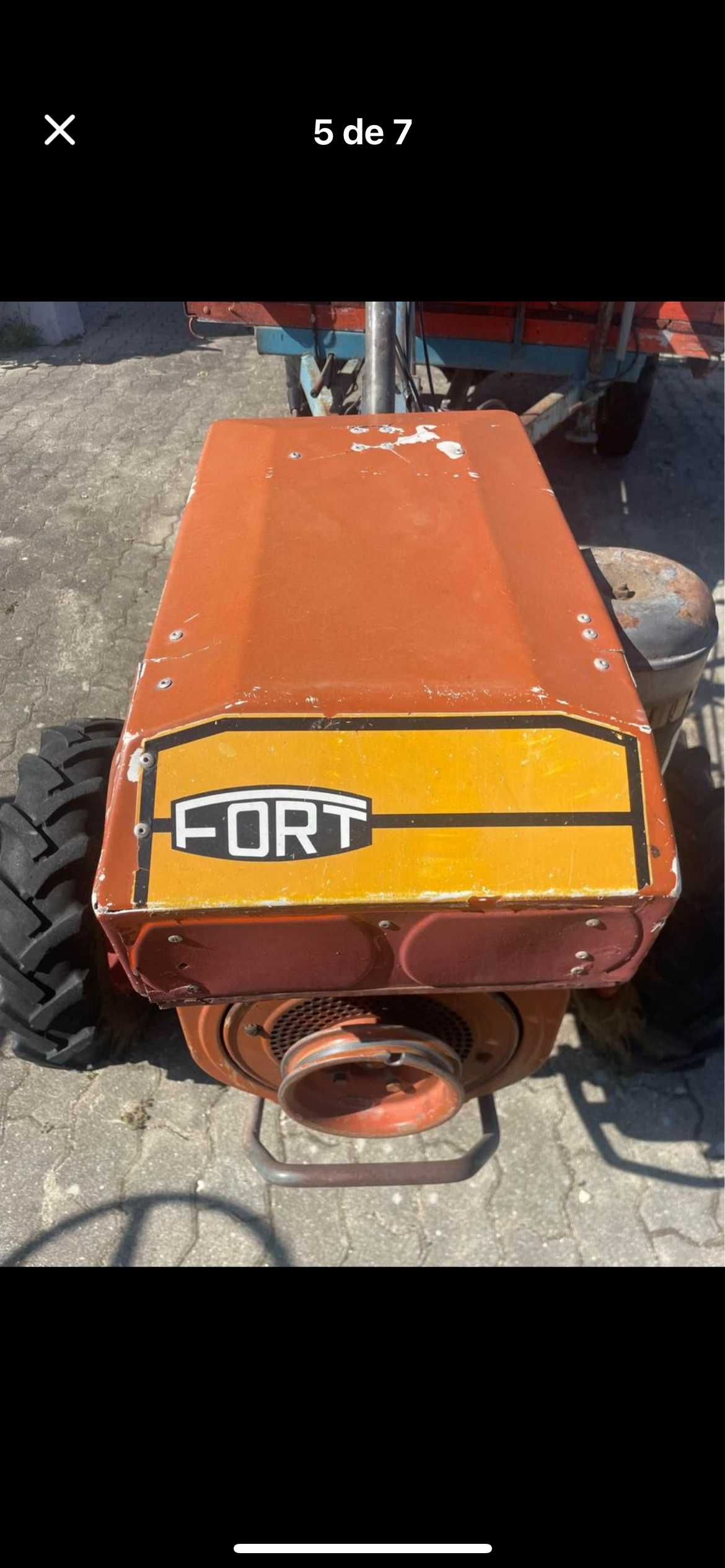 Motocultivador lonbardini com reboque