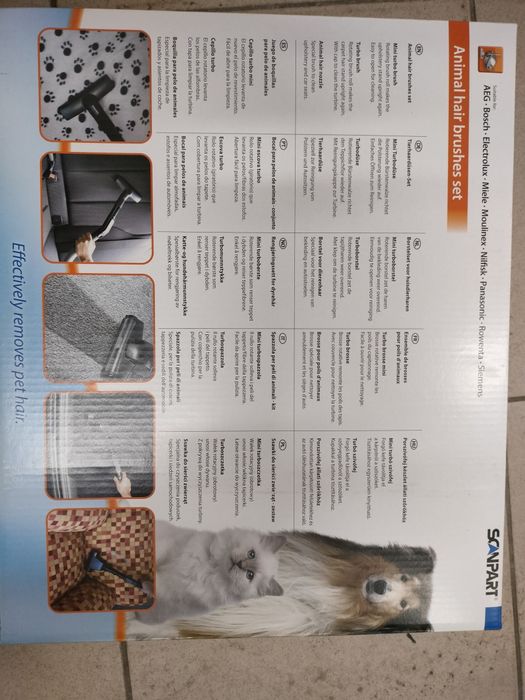 Zestaw ssawek do odkurzacza na sierść zwierząt