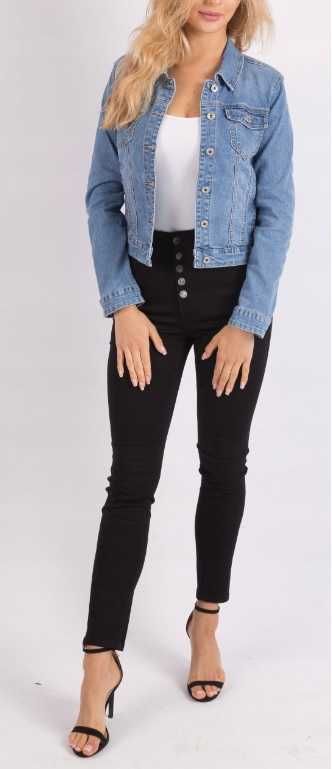 Kurtka Damska Jeans Navy Blue M 38