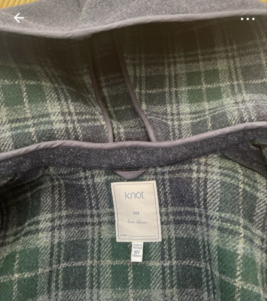 Casaco de menino Knot, 10 anos (140cm), como novo. Preço novo 189€