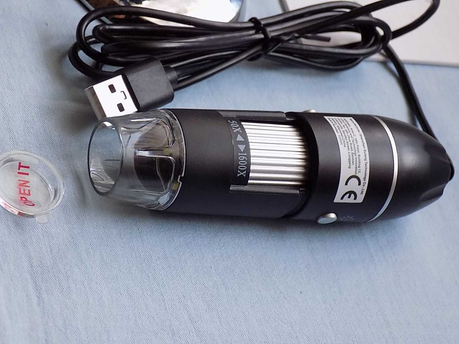 Przenośny ręczny mikroskop cyfrowy - USB -przybliżenie 1600 x 2 MP APP