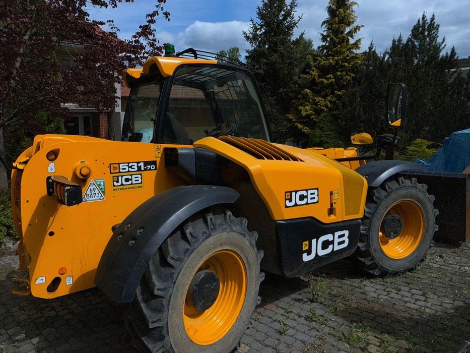 JCB Ładowarka teleskopowa jcb 531-70  7m 3 Tony  Do wynajęcia  wynajem ładowarka teleskopowa koparko JCB