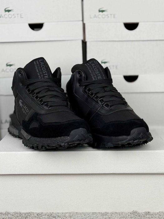 Зимние кроссовки Lacoste Elite Active Cordura, 41-46 р кросівки чёрные