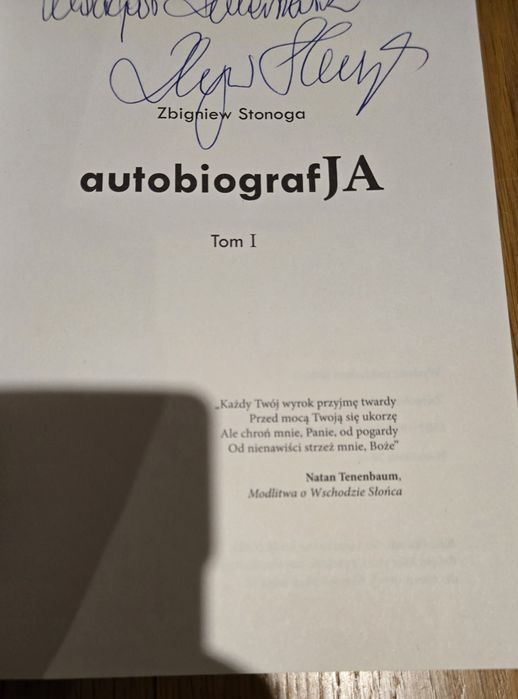 Książka Autobiografia Zbigniew Stonoga dedykacja auograf płyta