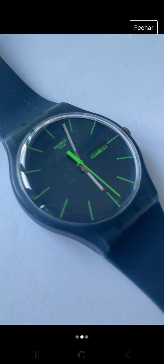 Relógio Swatch azul pouco usado
