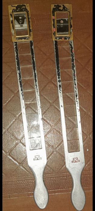 Скіаскопічні лінійки (+) и (-)