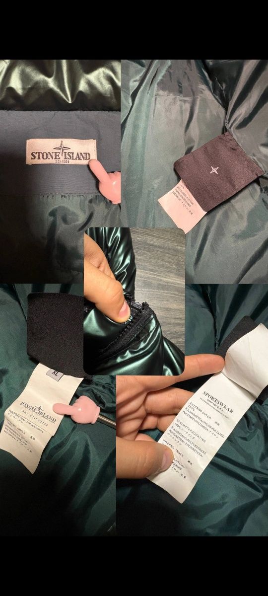 пуховая жилетка Stone Island Garment Dyed нейлоновая оригинал!!!