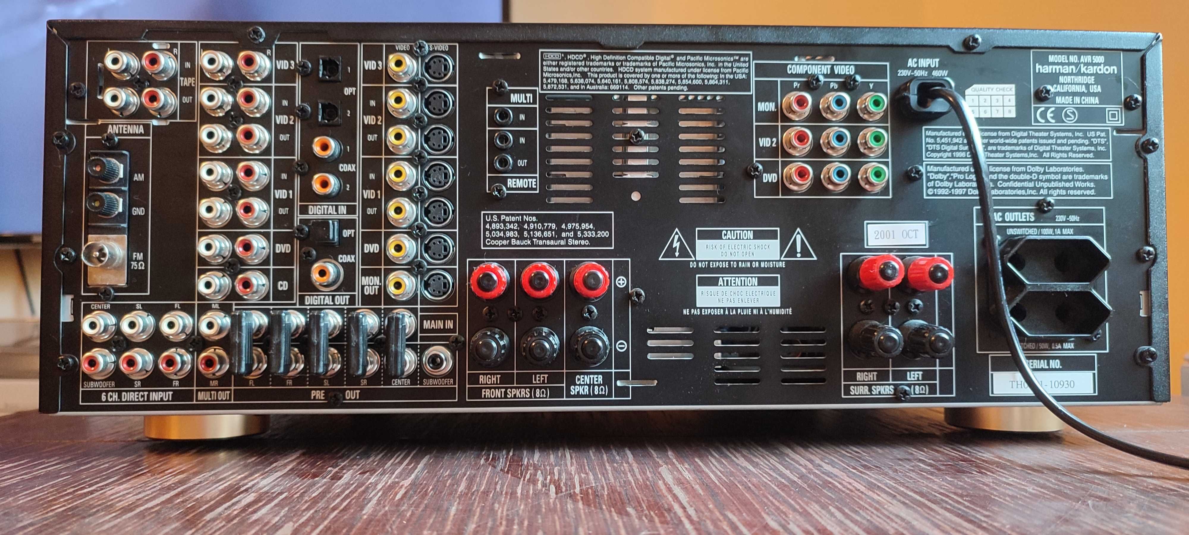 Amplituner Harman Kardon AVR 5000. W pełni sprawny. Brak pilota