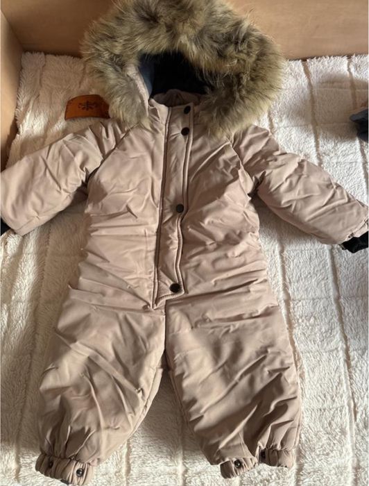 Зручний та теплий зимовий комбінезон 74/80 см