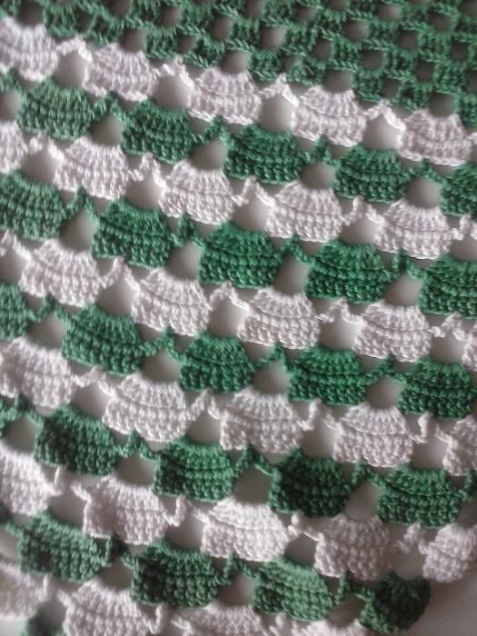 Crochet decorativo verde