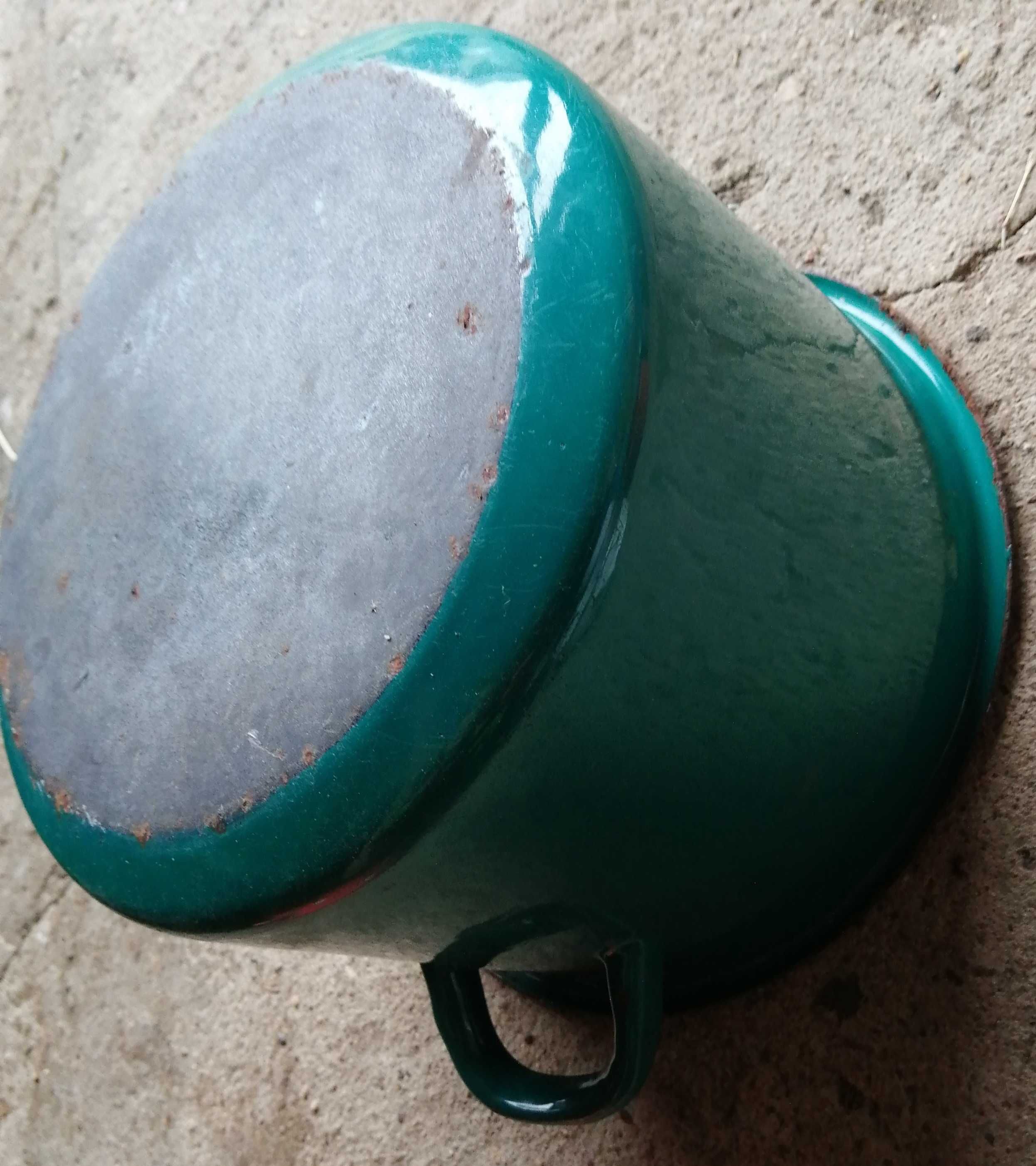 Garnki emaliowane PRL