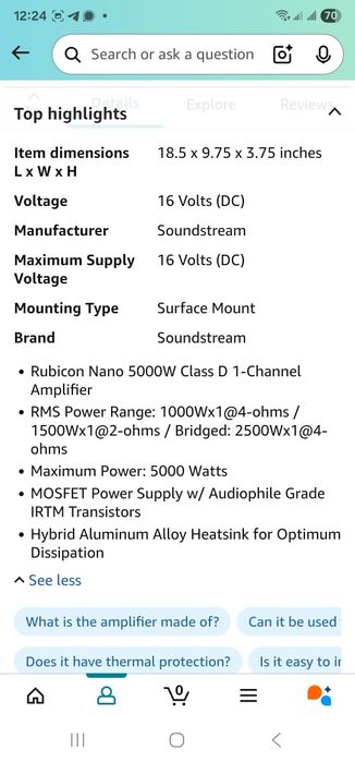 Підсилювач автомобільний Saundstream