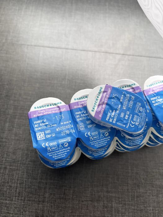 Soczewki Bausch Lomb -1,75 jednodniowe