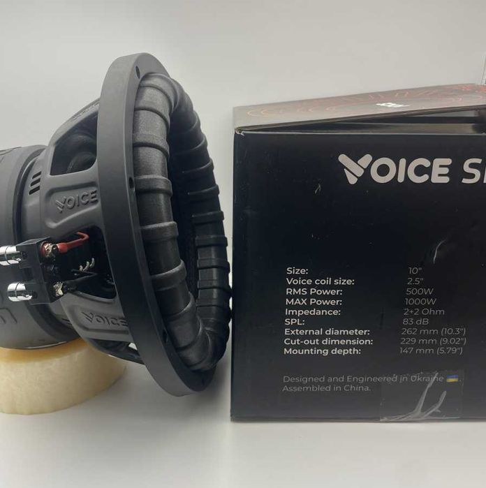 Динамік 25см на сабвуфер voice 1000ват компактний але дуже злий саб