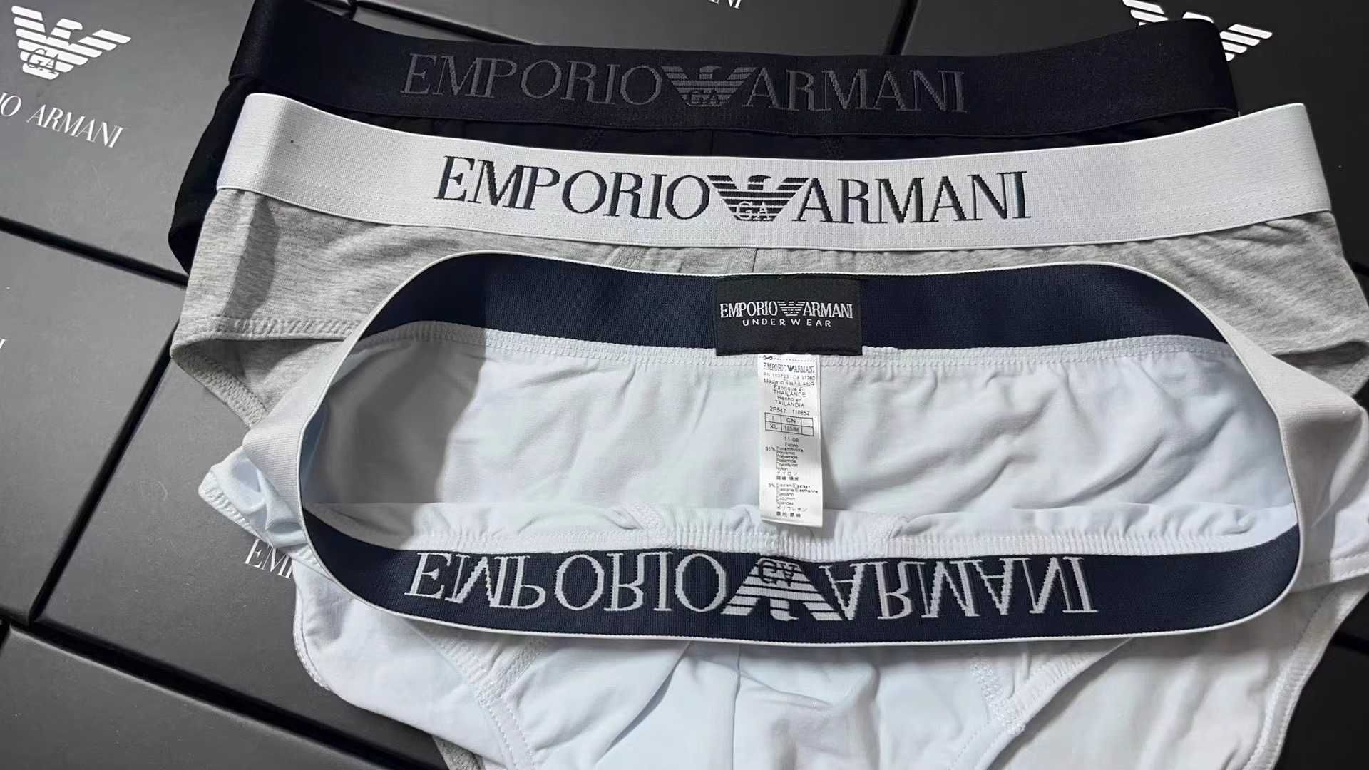 Набір трусів брифи чоловічий Emporio Armani  XL XXL 3 шт