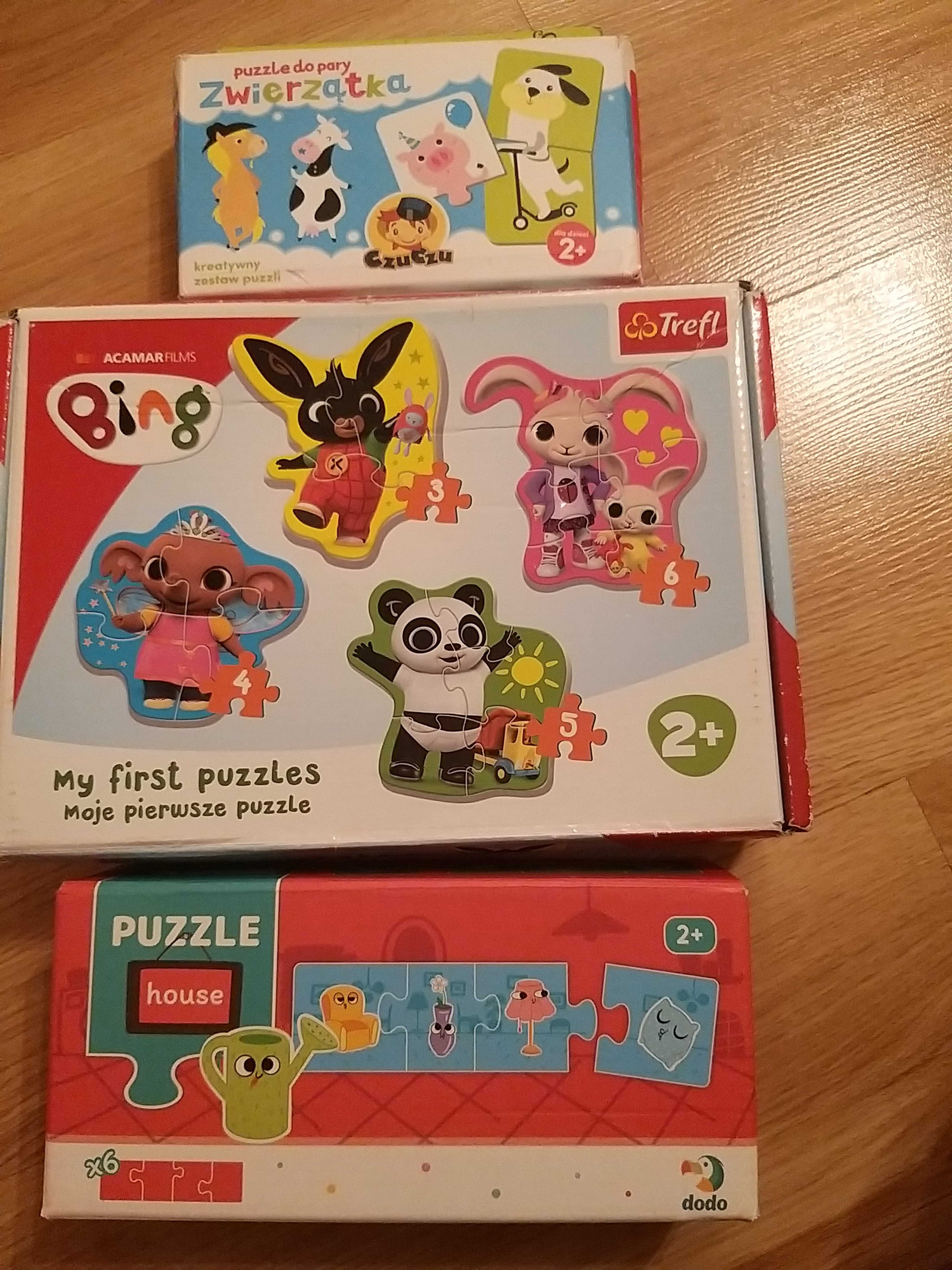 Zestaw puzzle układanki 2+