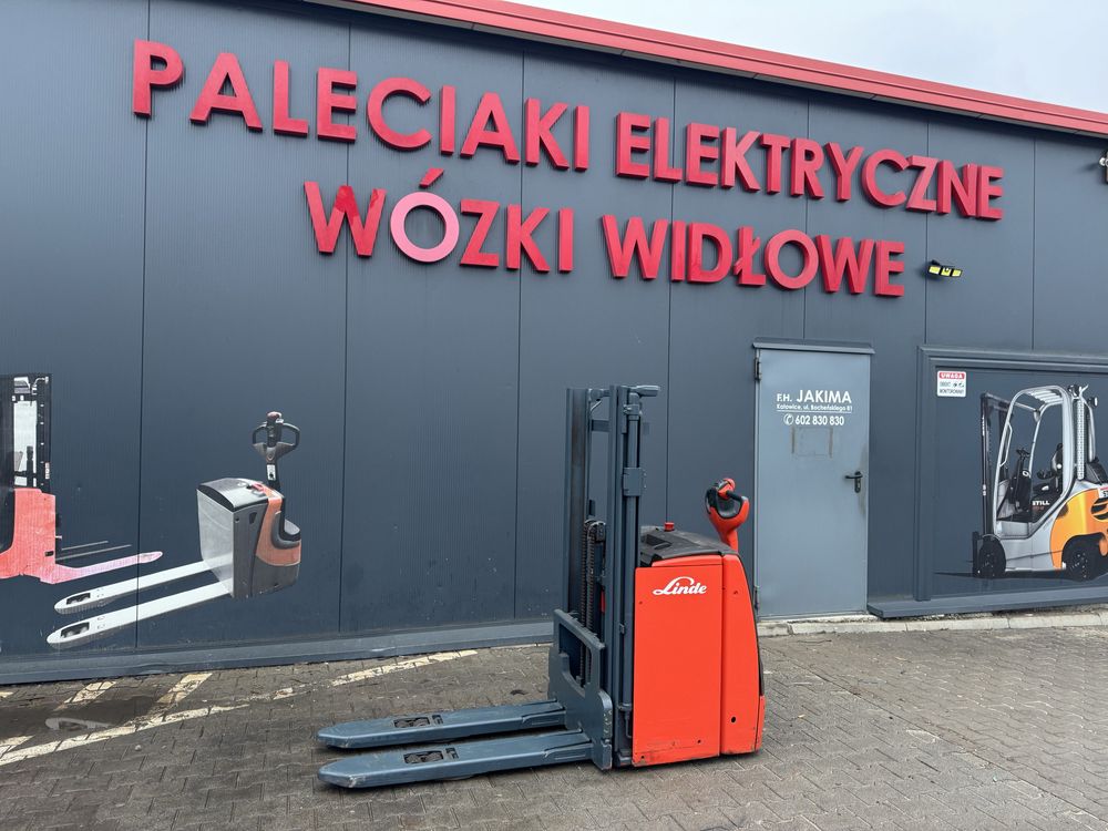 Paleciak elektryczny Linde 240 cm 1400 kg wózek Linde L 14