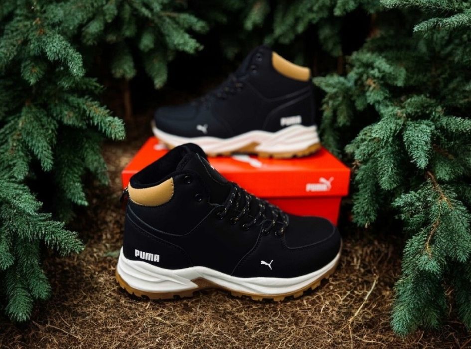 Чоловічі зимові кросівки Puma/зимние кожаные ботинки пума +7° -21°