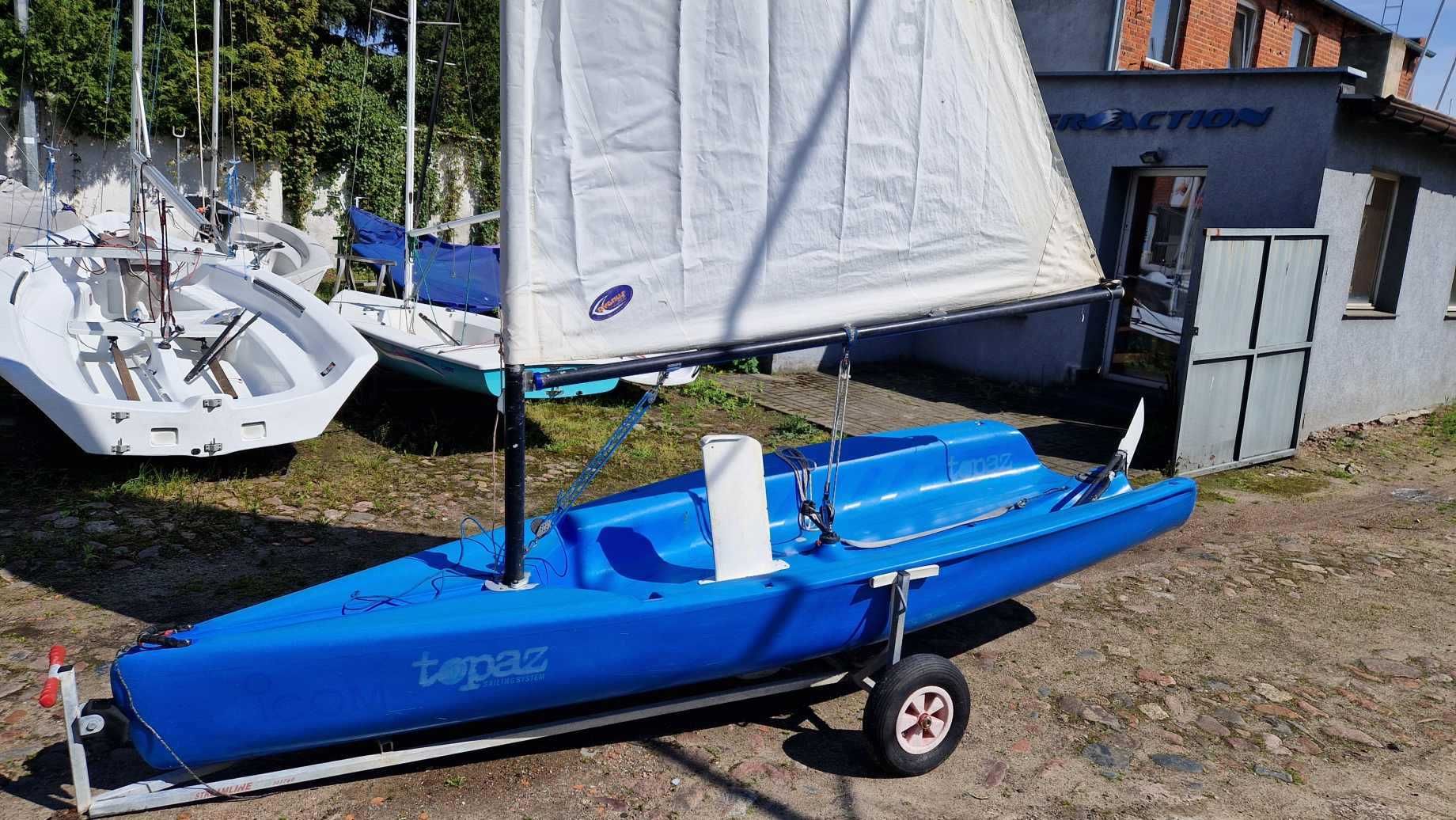Łódź żaglowa żaglówka Topper Uno - uszkodzona
