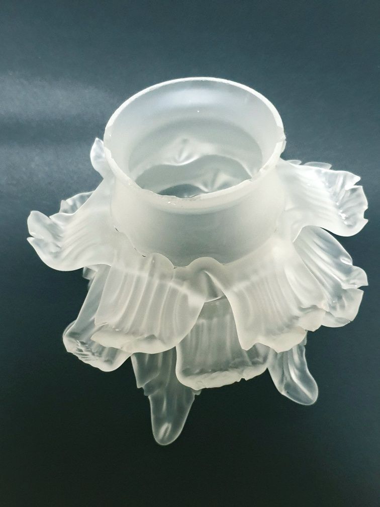 Fantástico antigo vidro de candeeiro  "Flor"  Murano