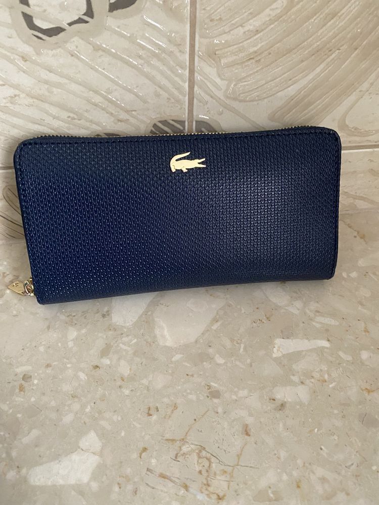 Lacoste portfel niebieski granat marine