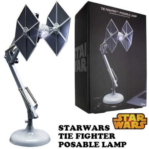 Star Wars Tie Fighter posable lamp como novo