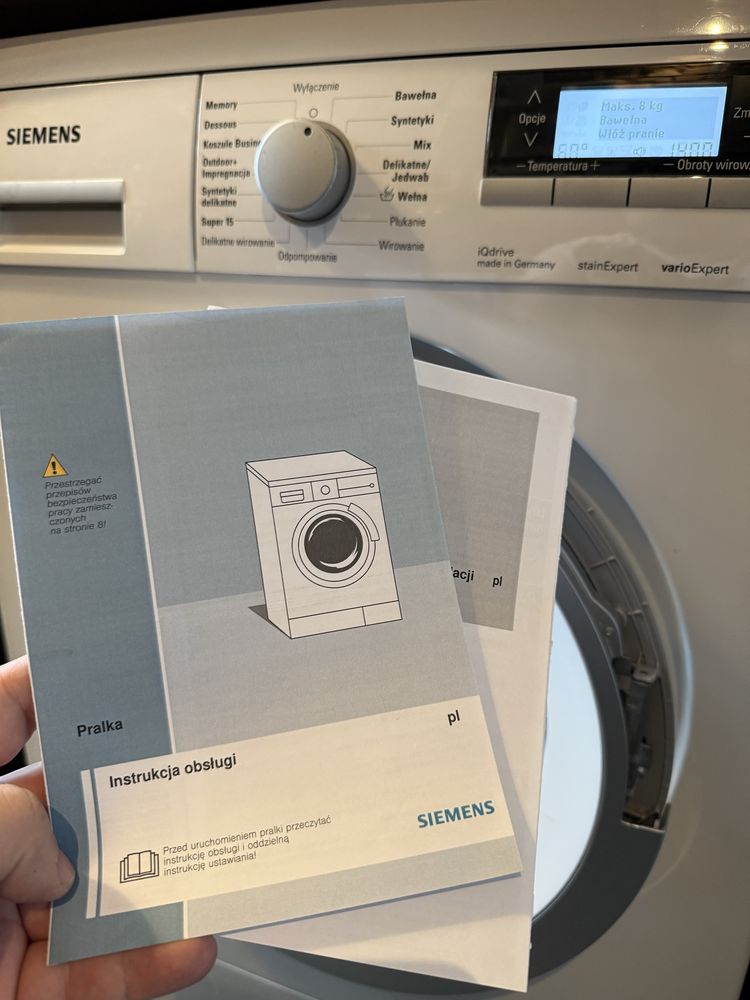 Pralka Siemens IQ700 Made in Germany 8kg