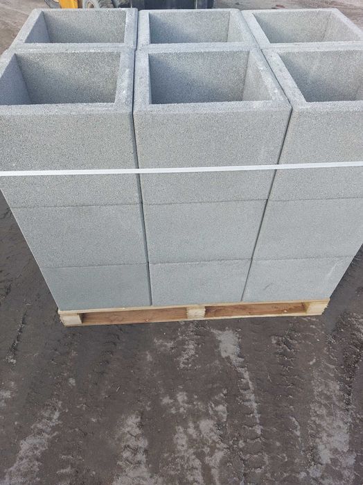 Donice betonowe 50x50x30h gazony ogrodowe doniczki Wysyłka.Producent