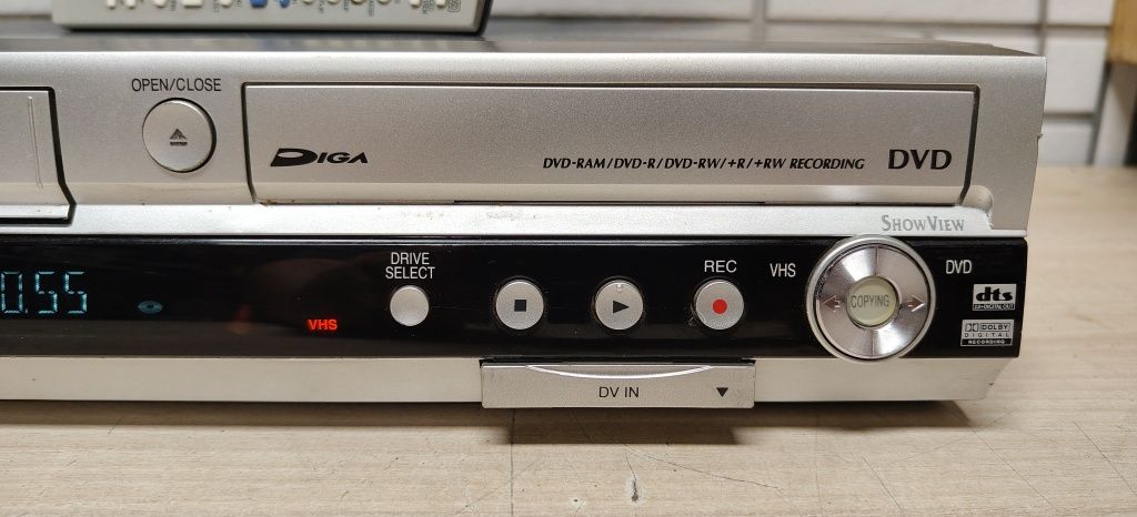 Nagrywarka VHS-DVD Panasonic DMR-ES35V. Po serwisie