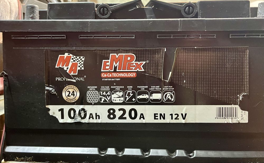 EMPEX AKUMULATOR 100AH 820A P+ Stan Bdb dostawa