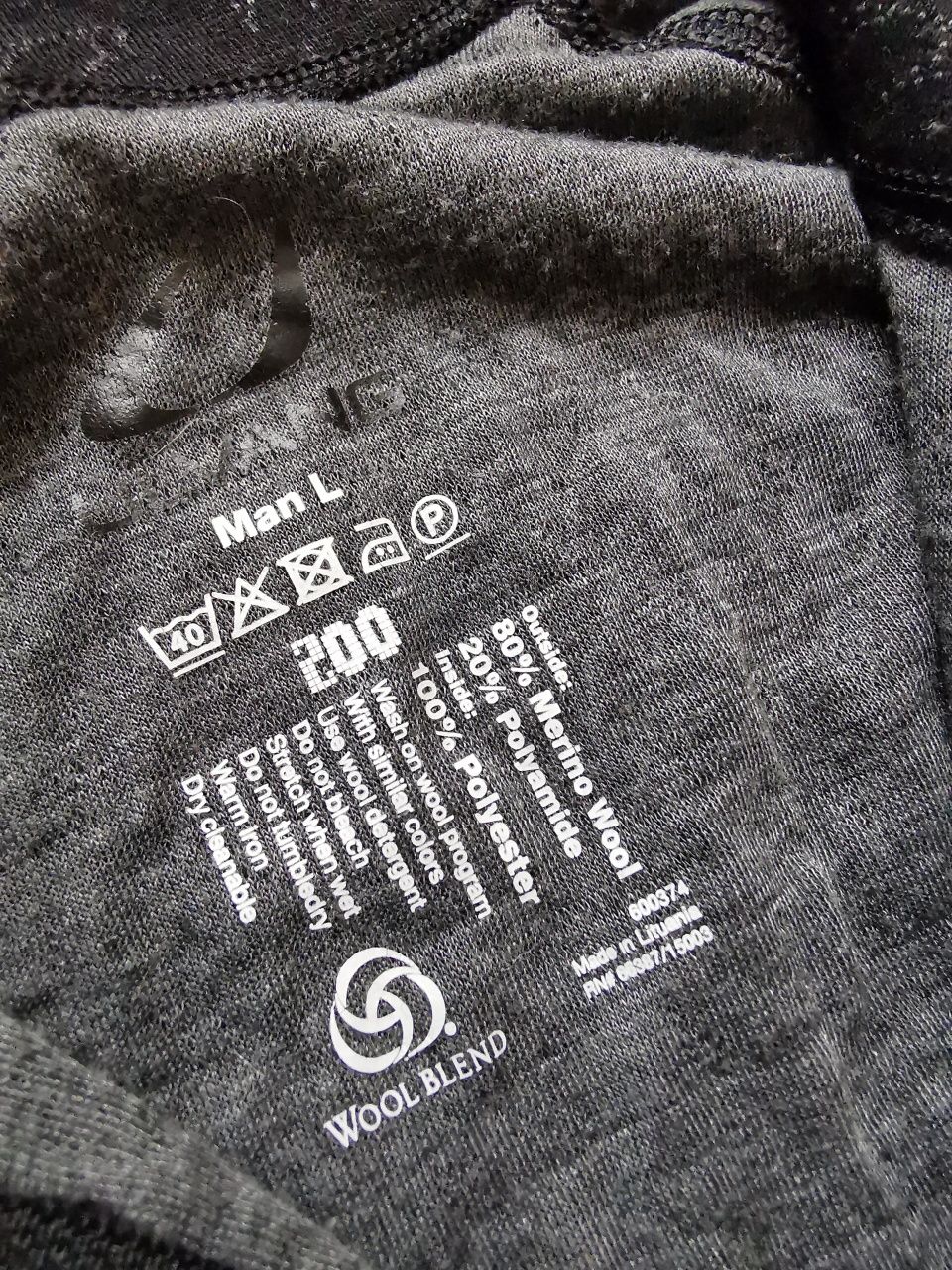 Ulvang 200 merino bluza termiczna termoaktywna L