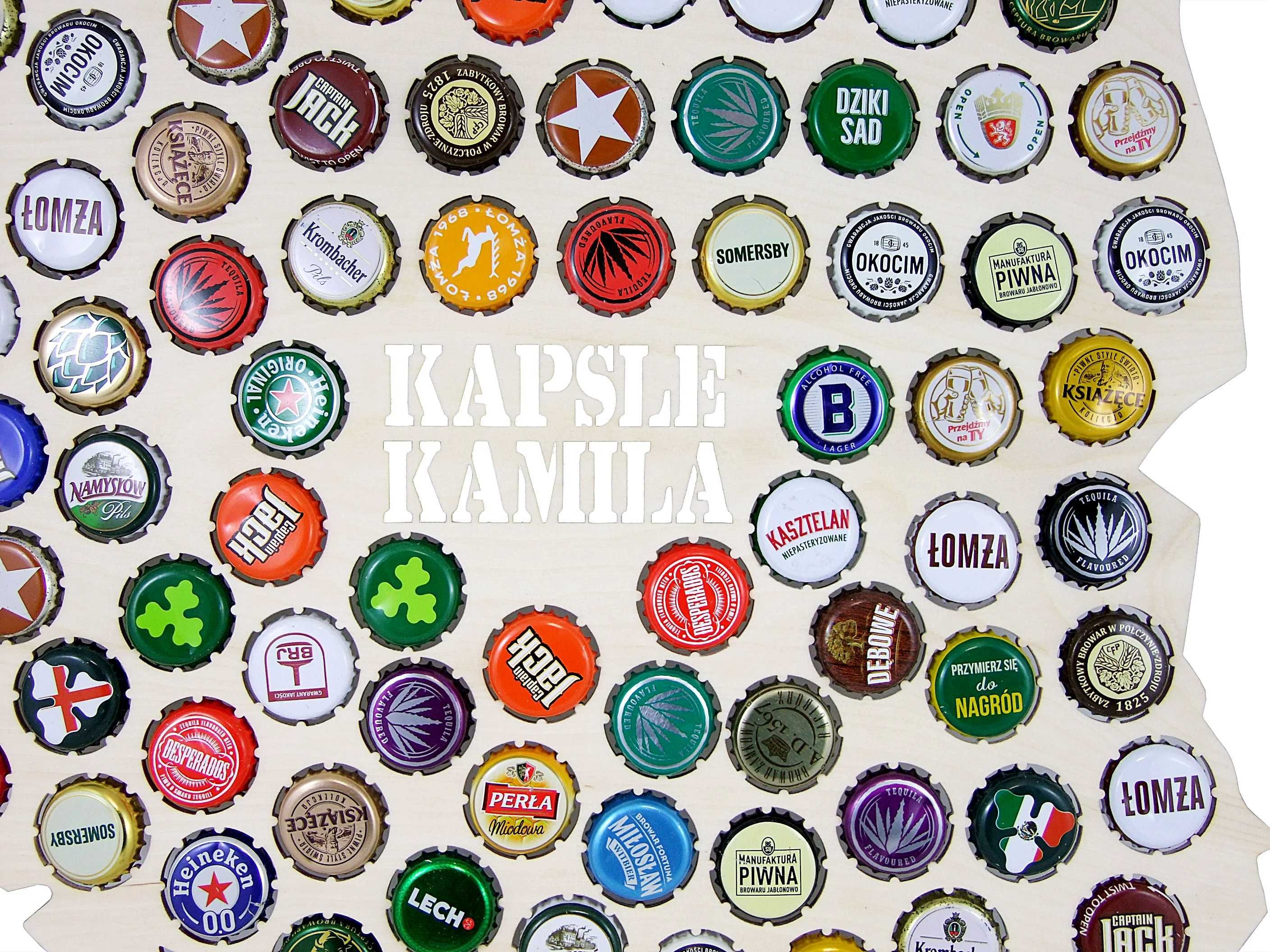 Mapa Polski Na Kapsle Kolekcja Kapsli Beer Cap Twoje Imię Magnolit