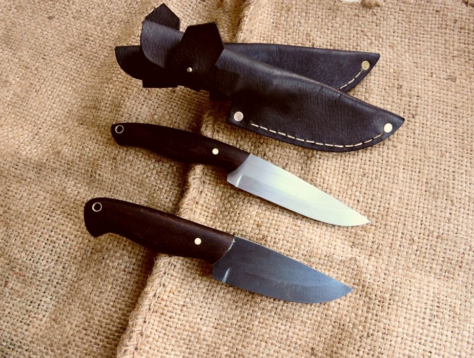 Leśny Bushcraft Nóż Ręcznie Robiony Wenge Resor