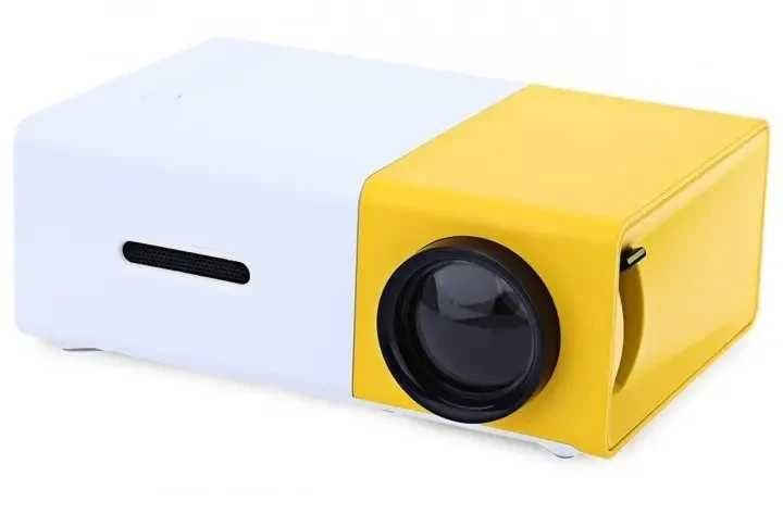 Мультимедійний портативний проектор UKC YG-300 з динаміком WhiteYellow
