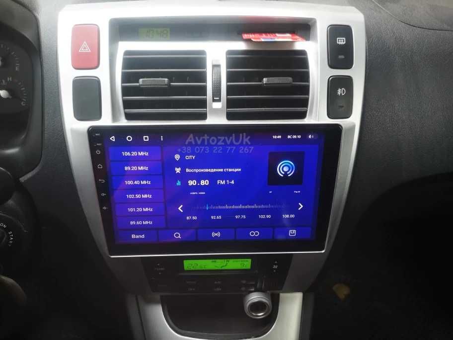 Магнитола TUCSON Hyundai Туксон Tesla GPS USB 2 дин CarPlay Android 14
