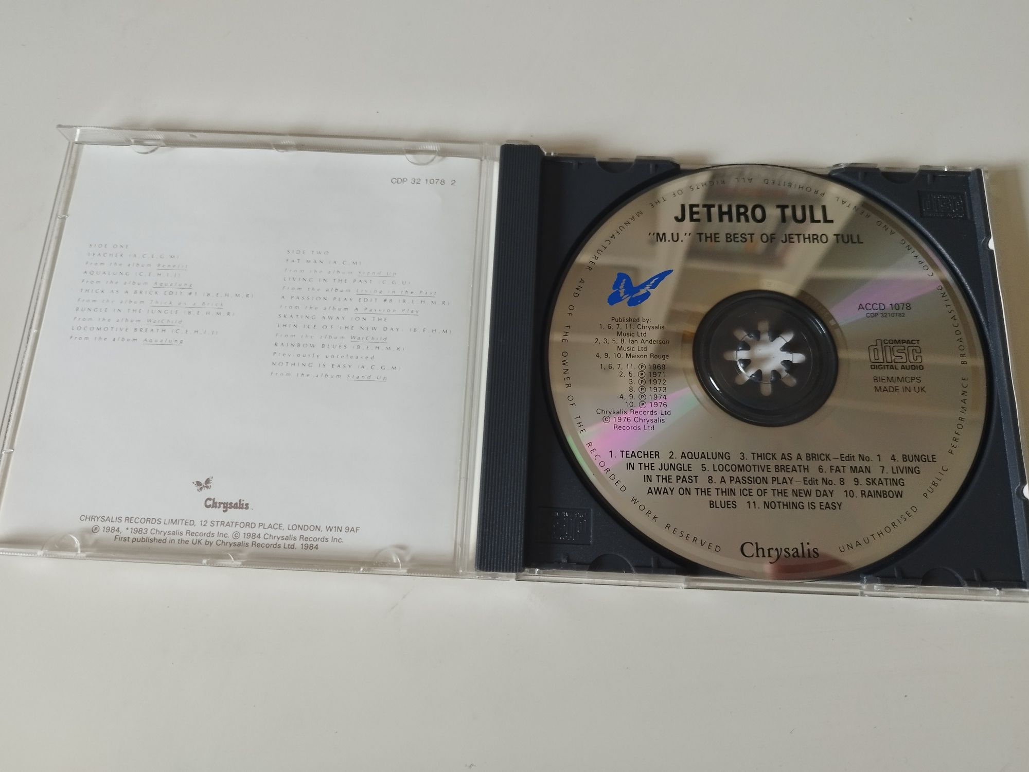 JETHRO TULL: "M.U." - The Best of Jethro Tull