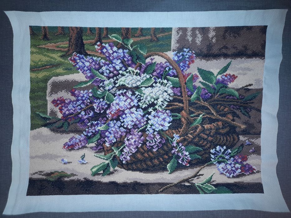 Haft krzyżykowy ręcznie robiony