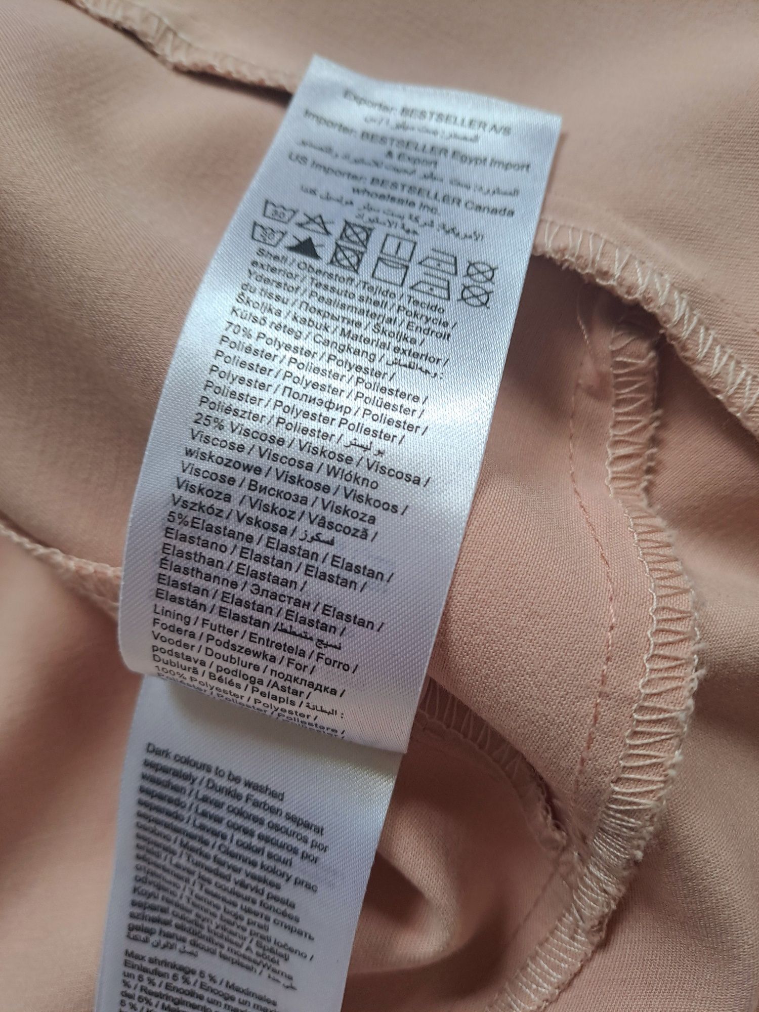 Marynarka narzutka Vero Moda 40, pudrowy róż na komunię uroczystość