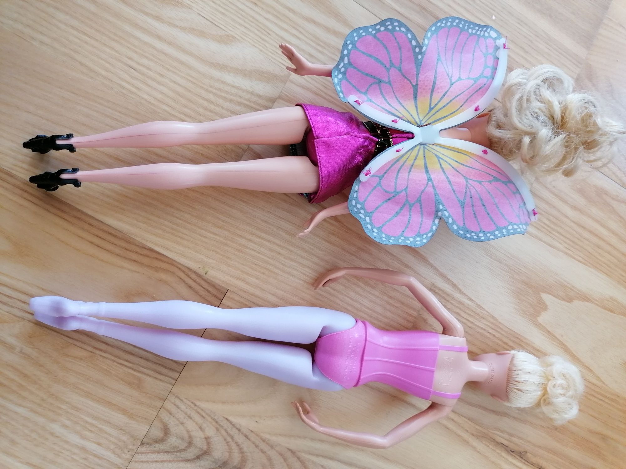 Lalki barbie motyl i baletnica