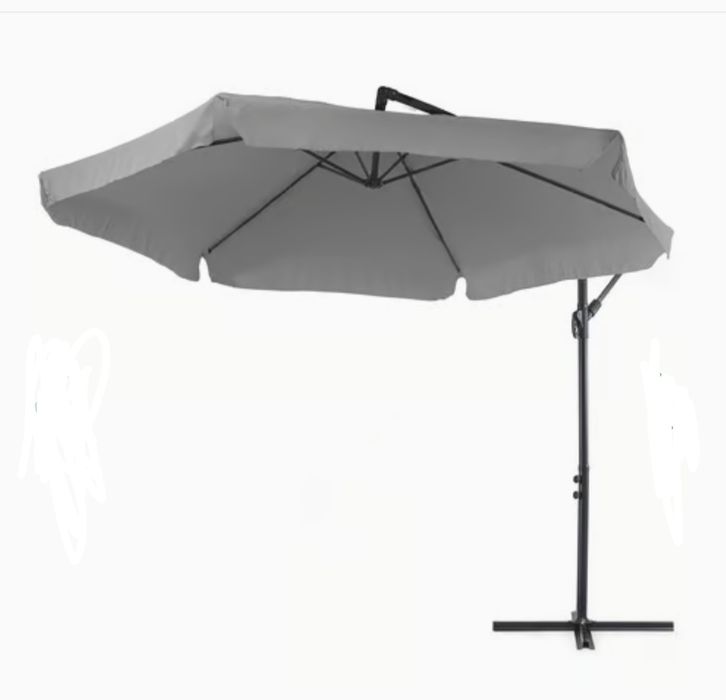 Parasol z wysięgnikiem 250x300cm Di Volio Siwy