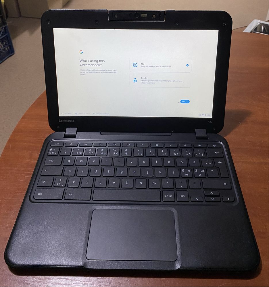 Chromebook lenovo n22-20 11.6"/4GB RAM/16GB SSD! D475