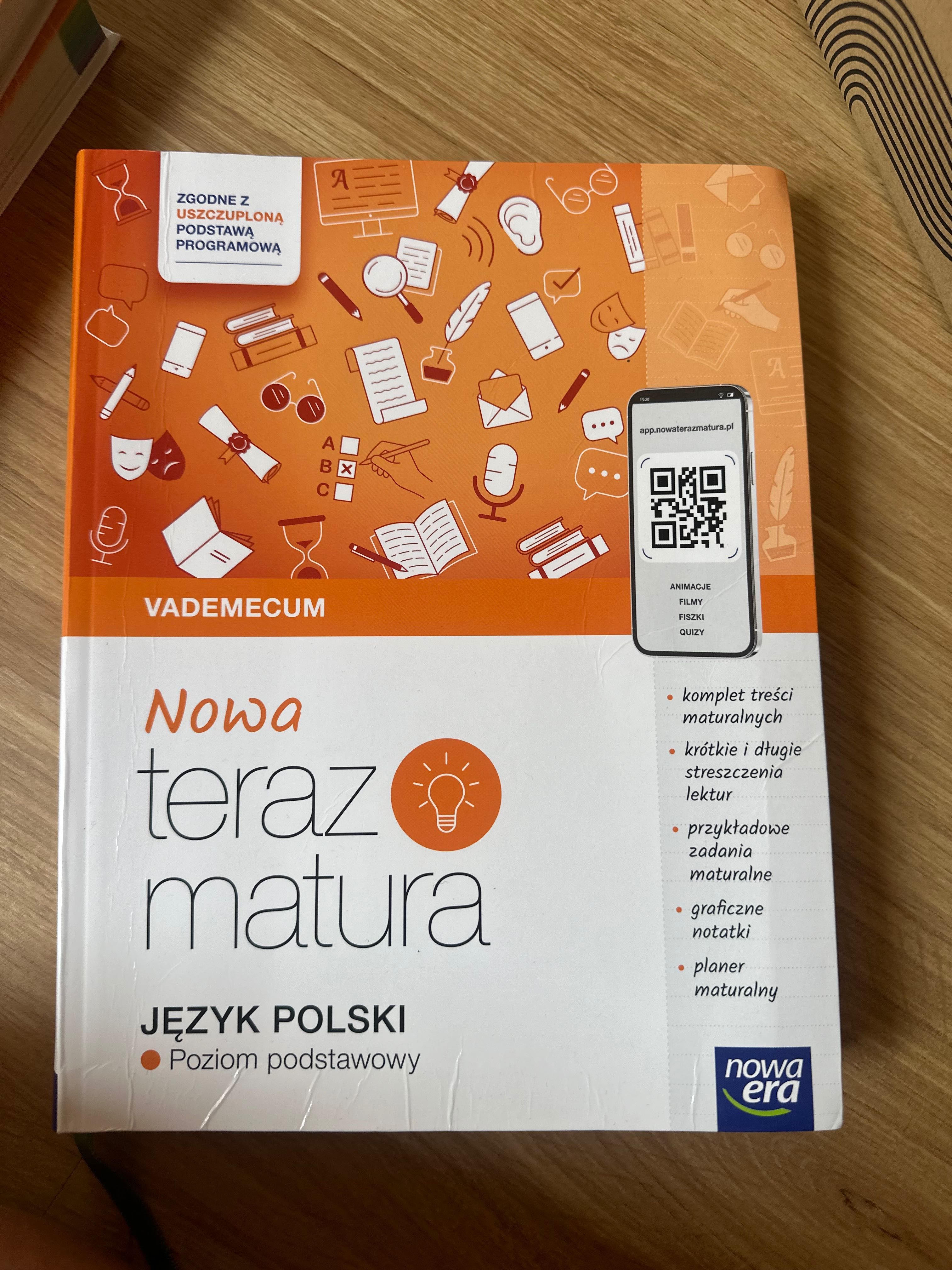Vademecum maturalne- język polski Nowa era (poziom podstawowy)