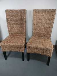 Krzesło JYSK TORRIG naturalny/brązowy 2 szt.